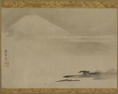 Landscape of Mt. Fuji from the sea