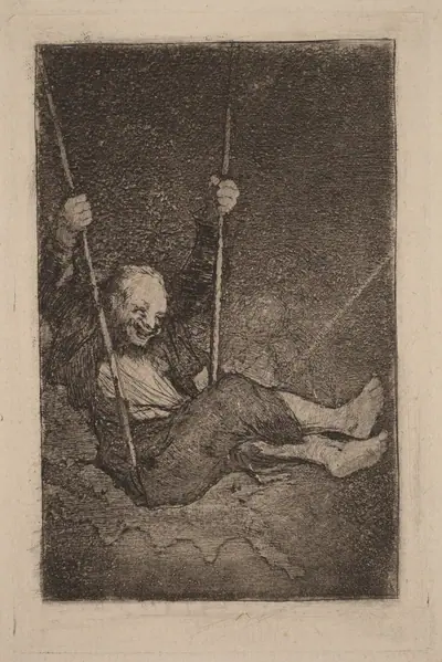 Old Man on a Swing