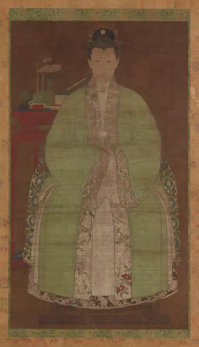 Portrait of a woman in green