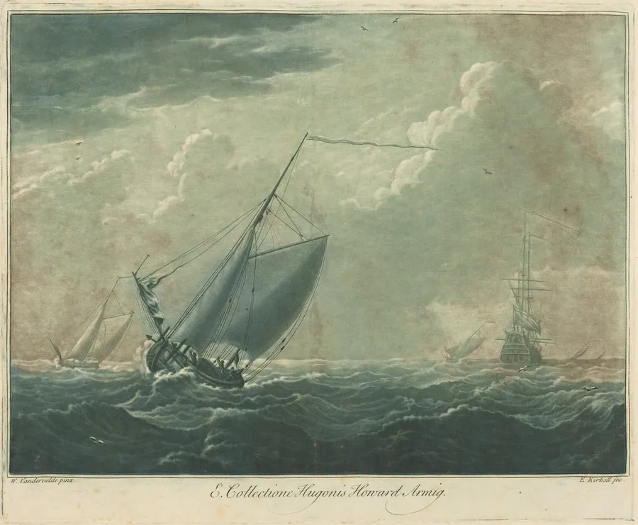 Shipping Scene from the Collection of Hugo Howard by Elisha Kirkall