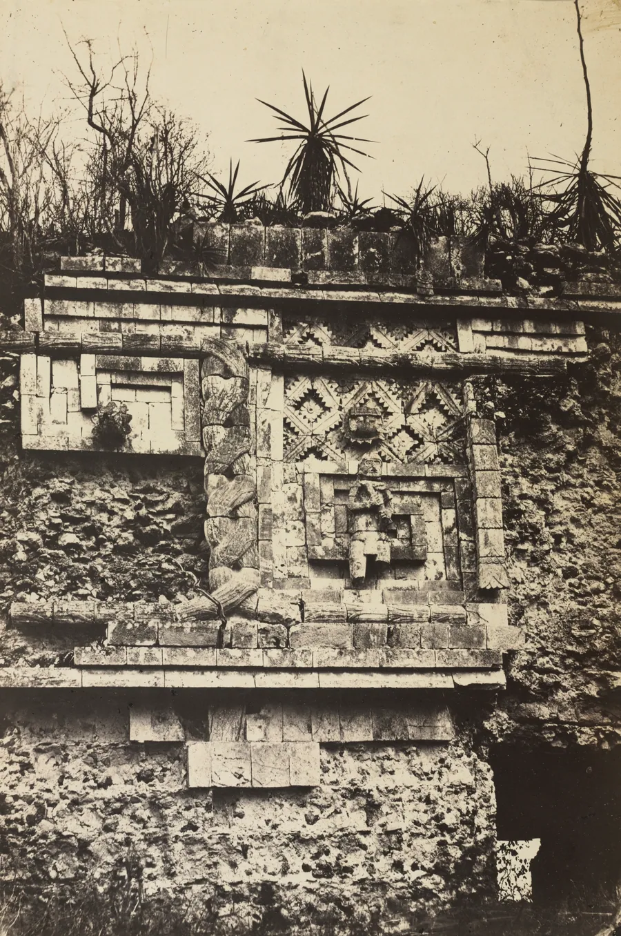 The Nunnery, Uxmal by Claude-Joseph-Désiré Charnay