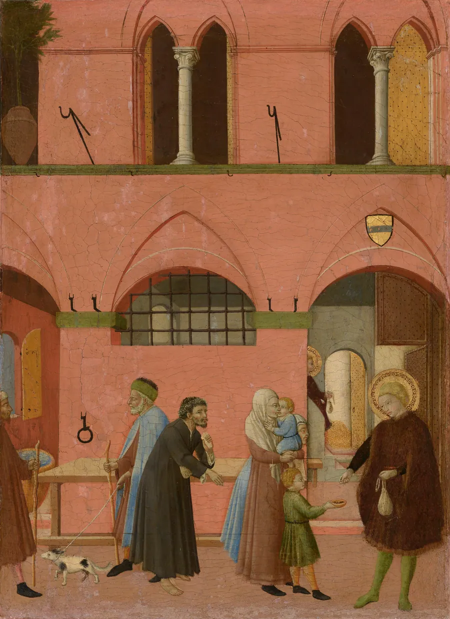 Saint Anthony Distributing His Wealth to the Poor by Master of the Osservanza