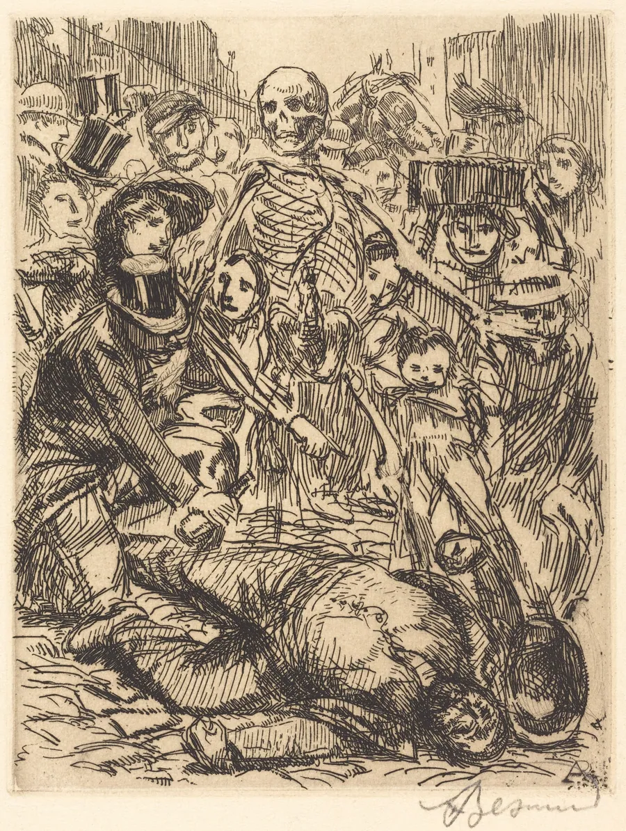 The Accident (L'accident) by Albert Besnard