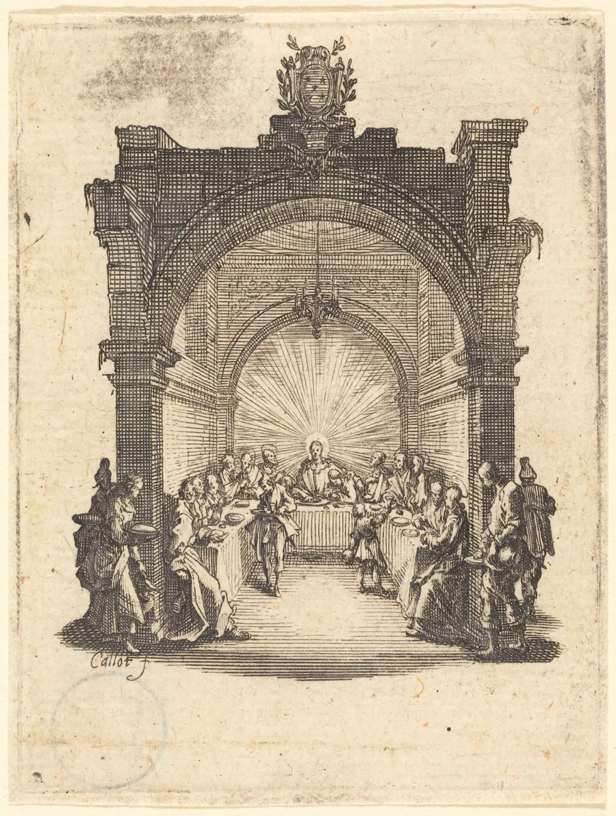 The Last Supper by Jacques Callot