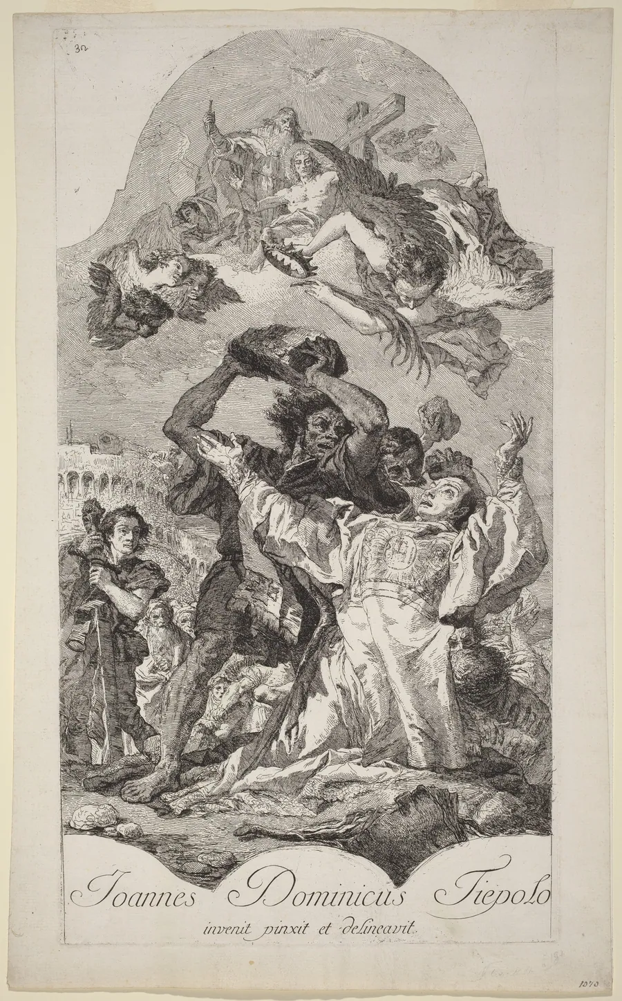 The Stoning of Saint Stephen by Giovanni Domenico Tiepolo