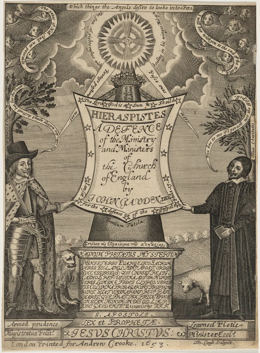 Title Page to John Gauden's Hieraspistes by Thomas Cross