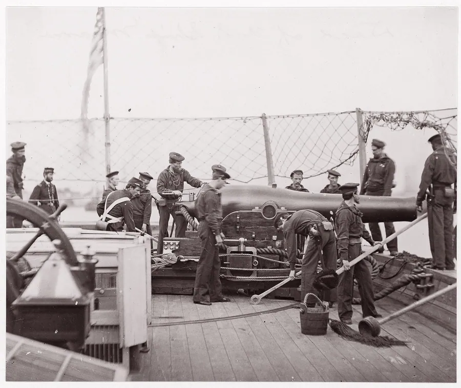 "Mendota", 100 lb. Parrott Gun by Mathew B. Brady