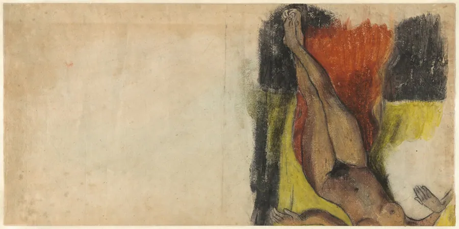 Study for Aita tamari vahine Judith te parari [verso] by Paul Gauguin