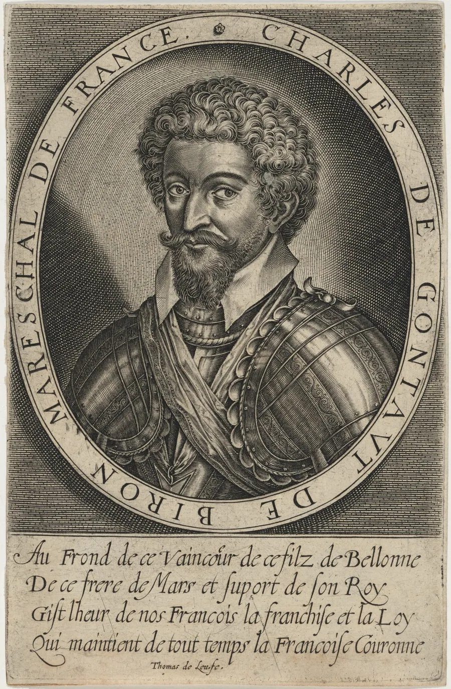 Charles de Gontaut, Duc de Biron by Thomas de Leu