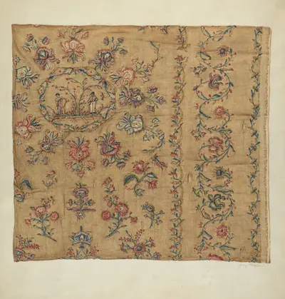 Embroidered Cotton Blanket