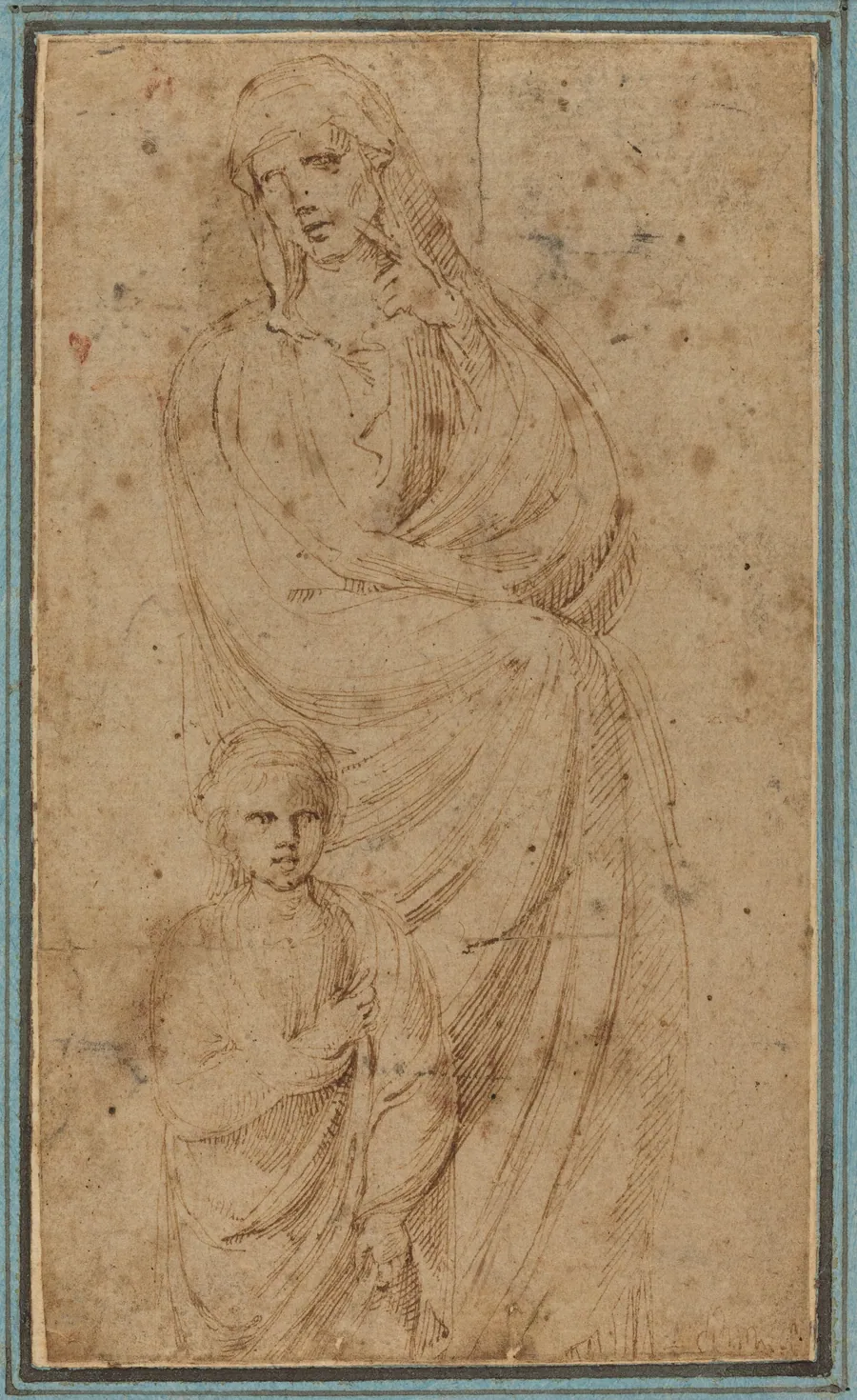 Two Figures by Girolamo da Carpi