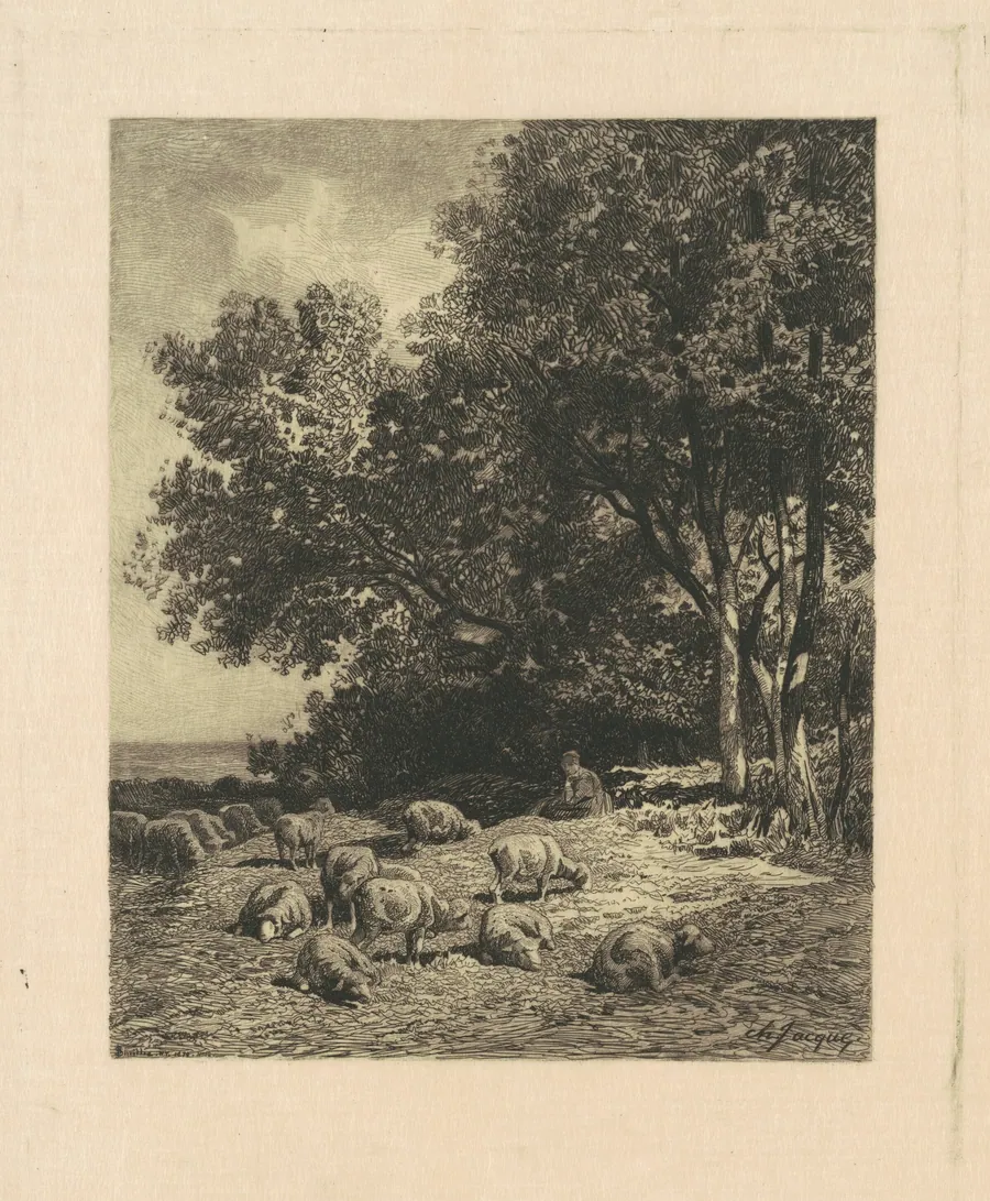 Landscape with Sheep by James David Smillie