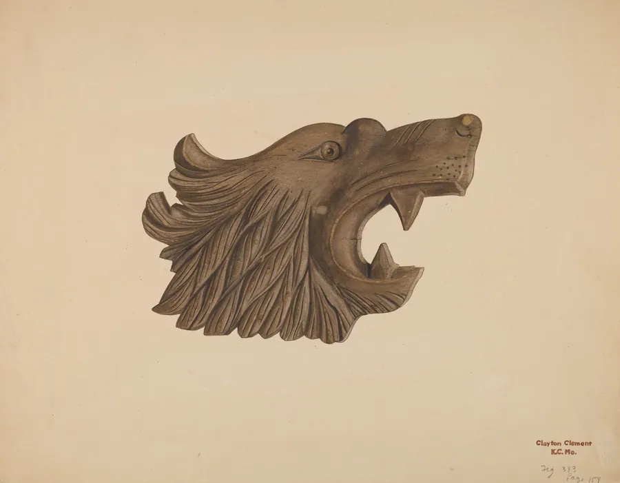Lion Head by Clayton Clements