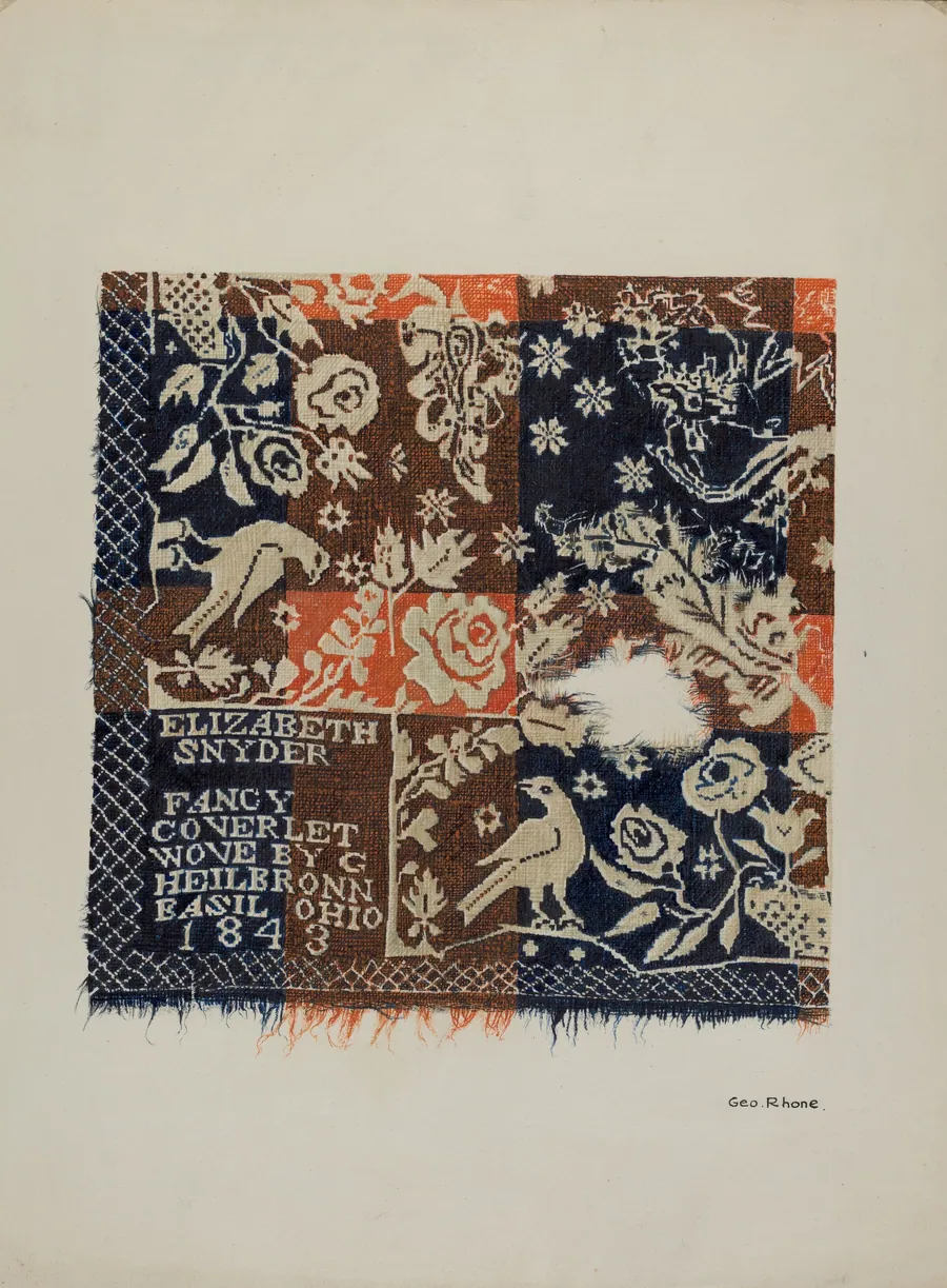 Eagle Coverlet by George E. Rhone