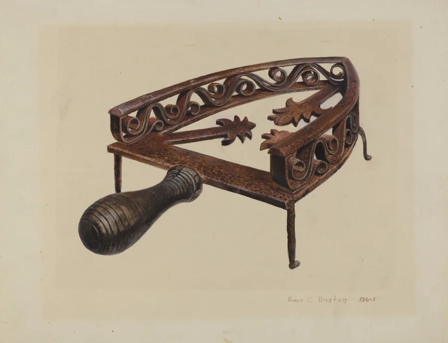 Pa. German Flat-iron Stand by Amos C. Brinton