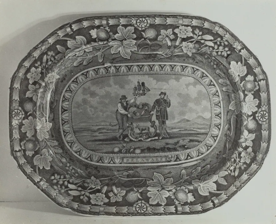 Platter - "Delaware Arms" by Helmut Hiatt