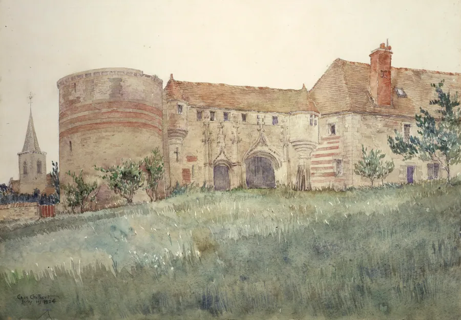 Chateau de l'Houblouniere by Cass Gilbert, born Zanesville, OH 1858-died Brockenhurst, England 1934