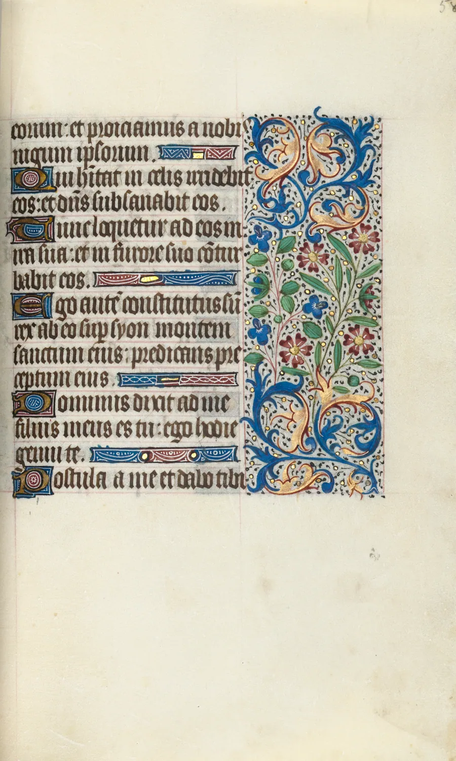 Book of Hours (Use of Rouen): fol. 58r by Master of the Geneva Latini