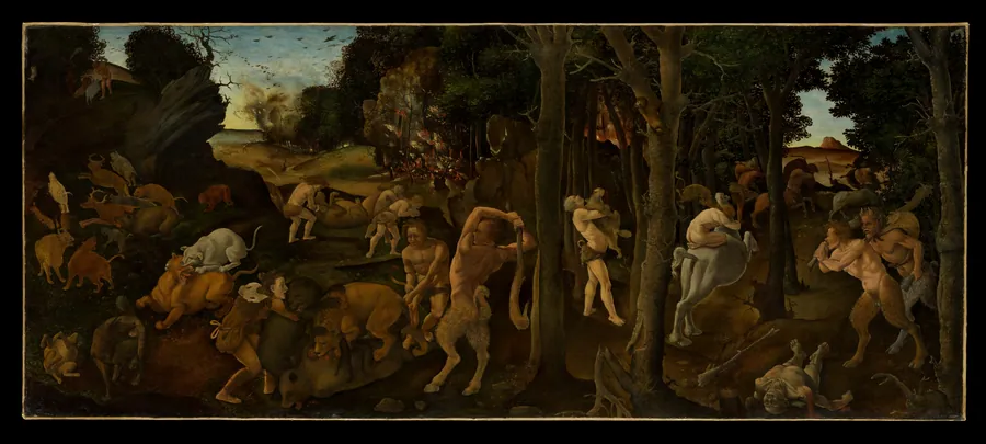 A Hunting Scene by Piero di Cosimo (Piero di Lorenzo di Piero d'Antonio)