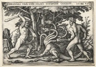 The Labors of Hercules:  Hercules Killing the Lernean Hydra