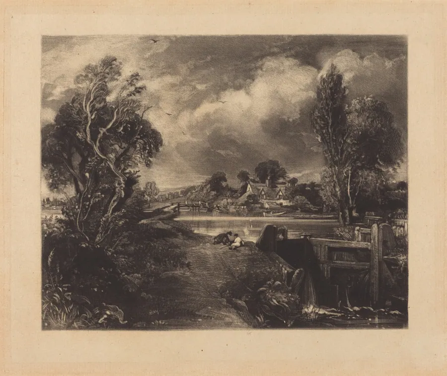A Lock on the Stour by David Lucas