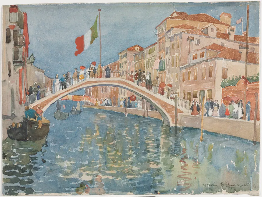 A Bridge in Venice by Maurice Prendergast