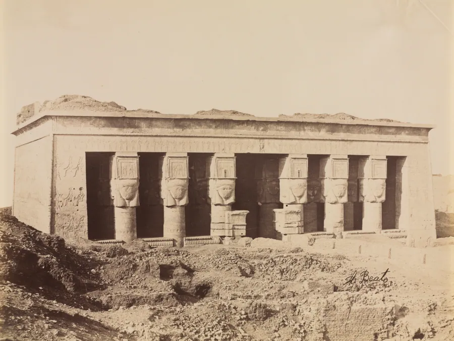 Temple of Dendera by Antonio Beato