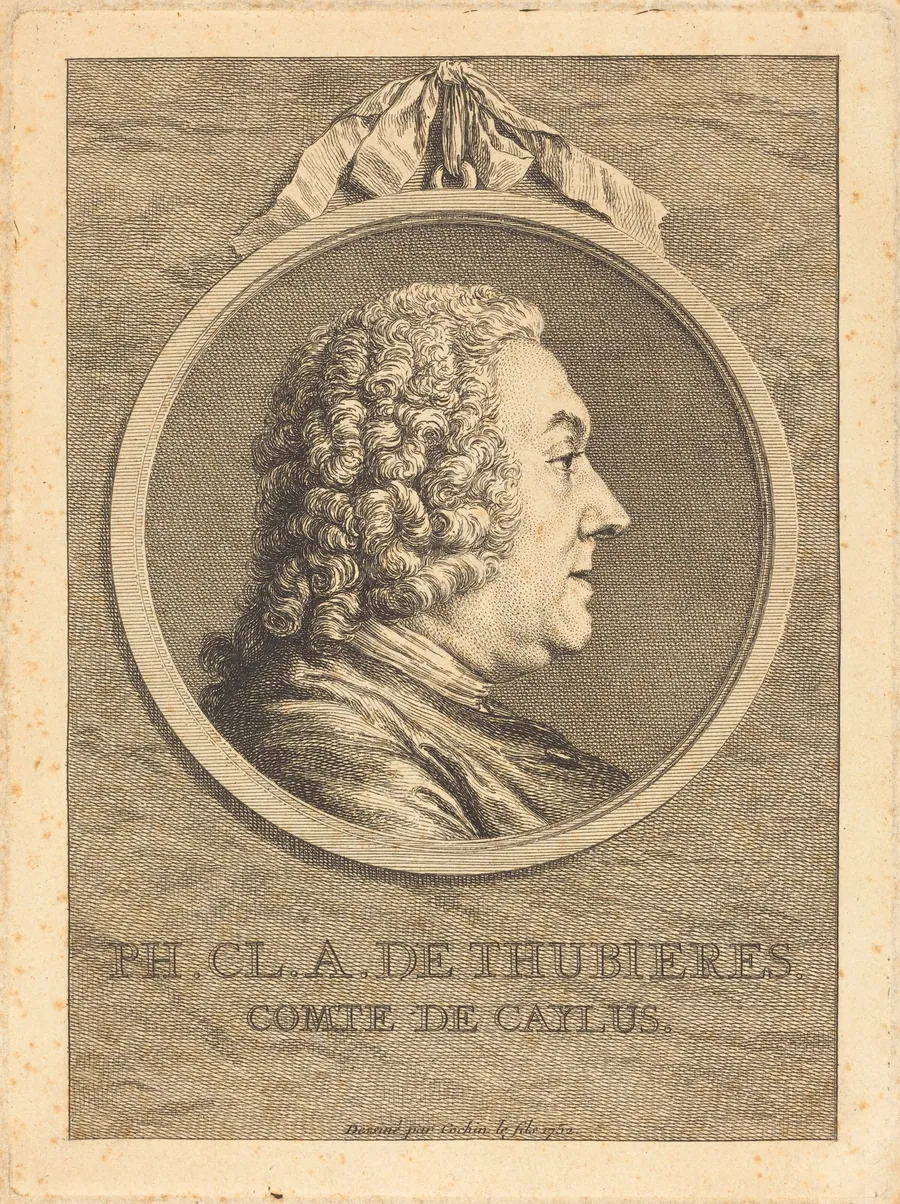 Ph.Cl.A. de Thubieres, Comte de Caylus by Charles-Nicolas Cochin II