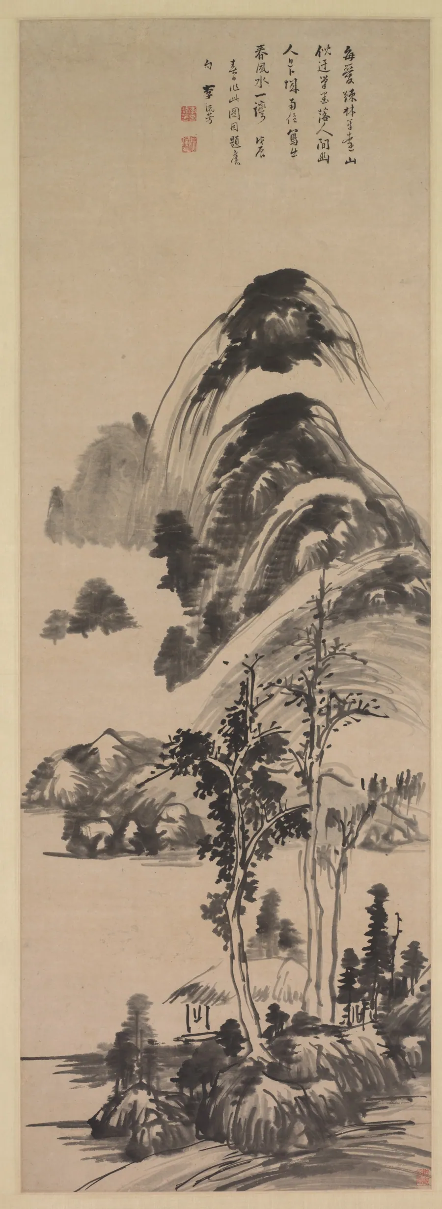 Thin Forest and Distant Mountains by Li Liufang