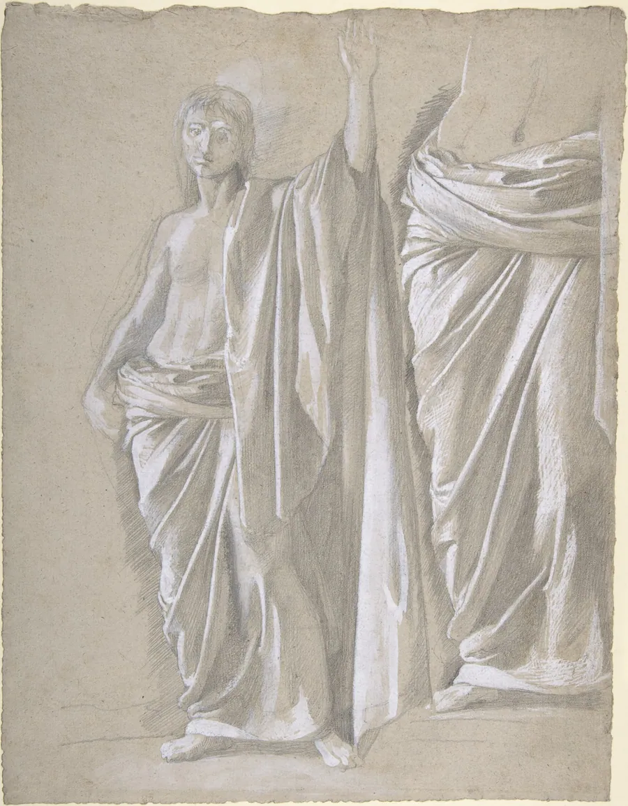 Study of a Draped Figure by Edgar Degas