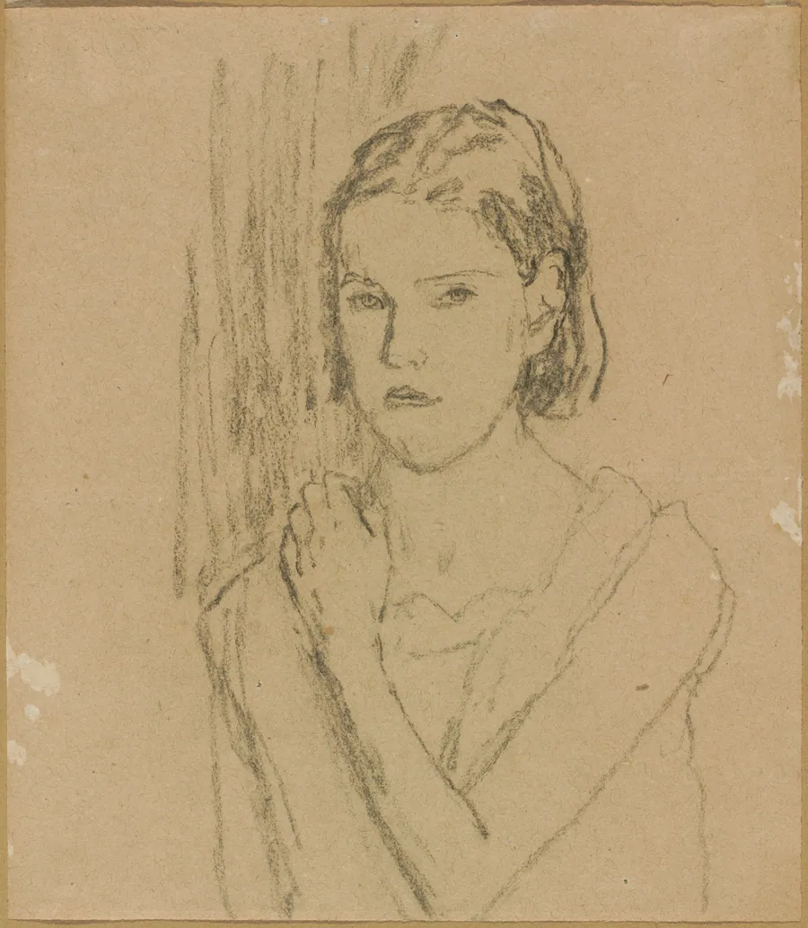 Jeune Fille (à la lampe) (Young Girl by Lamplight) by Gwen John
