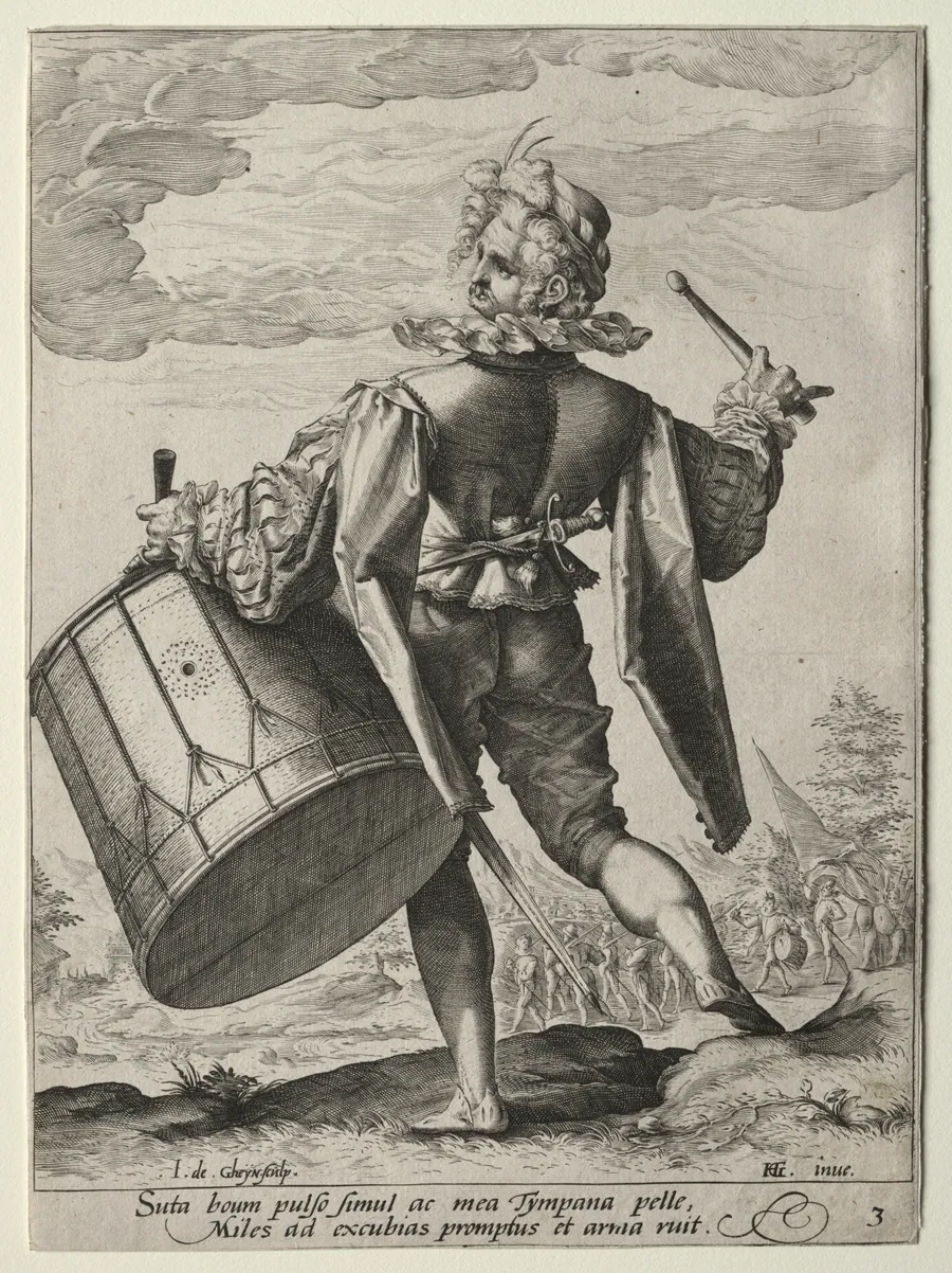 Drummer by Jacob de Gheyn II