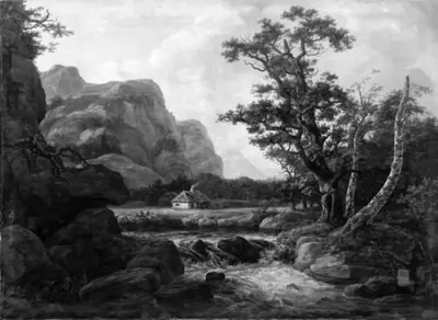 Landskab, vandfald