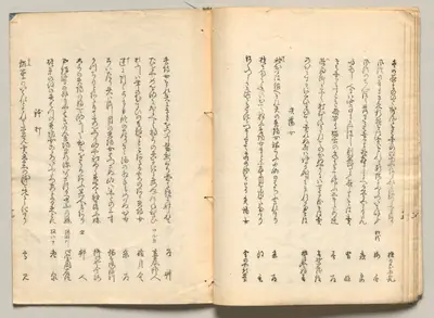 Spread Twenty-Two from Volume Four of People of Japan in Light Verse (Kyōka)