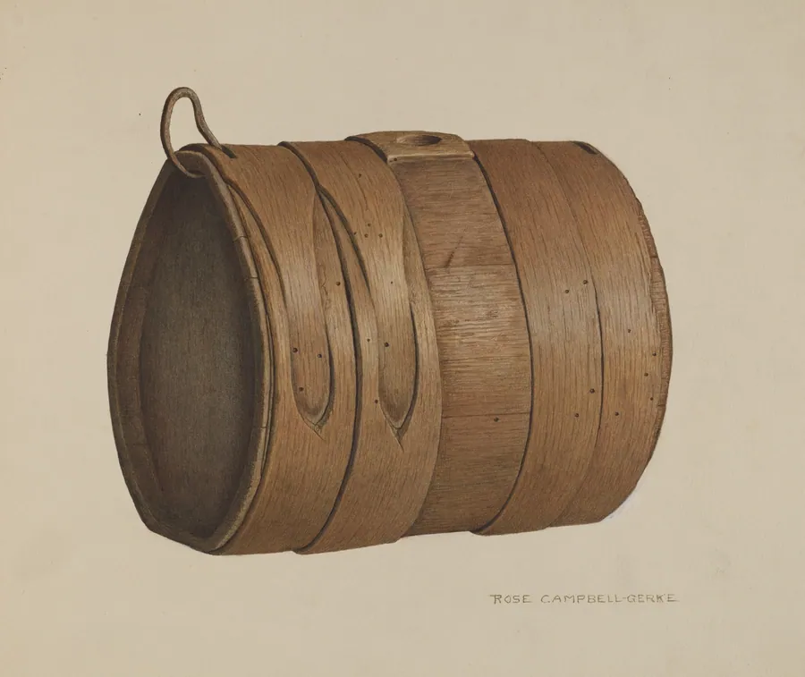 Antique Liquor Keg by Rose Campbell-Gerke