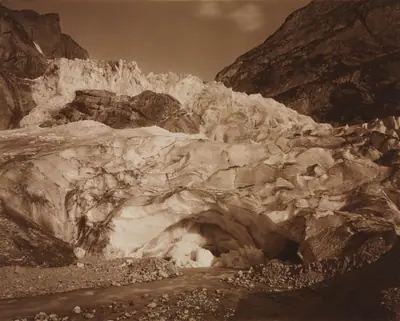 Switzerland. Grindelwald, Upper Glacier, Source of the Lutschine