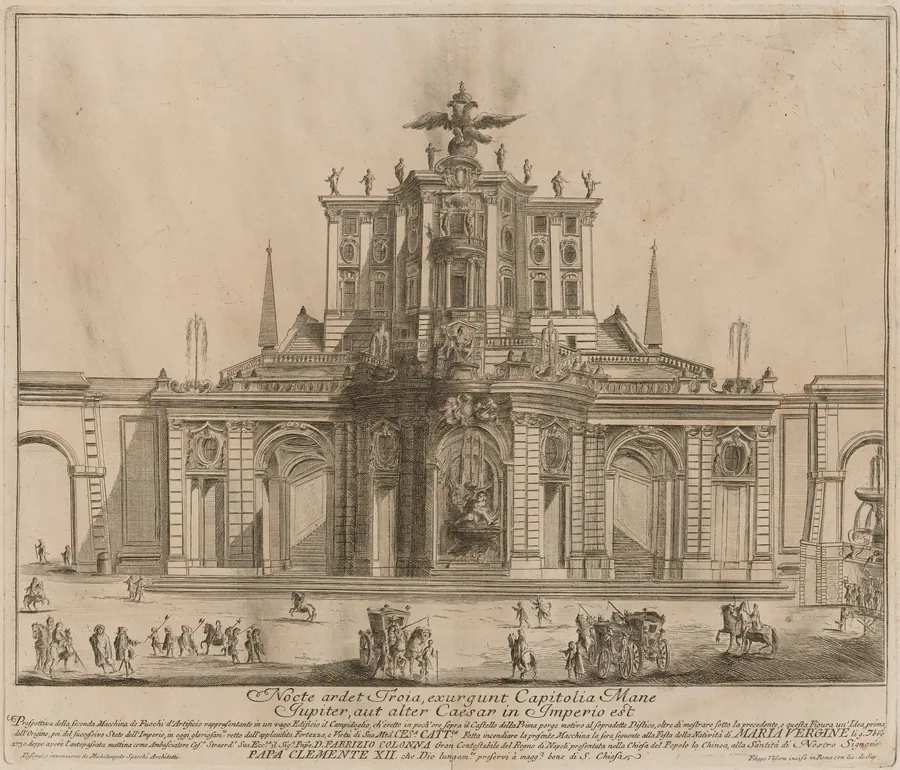 The Seconda Macchina for the Chinea of 1730: The Capitol by Filippo Vasconi