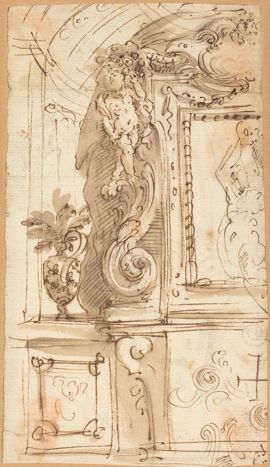 An Elaborately Sculpted Frame by Genoese 17th Century