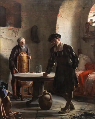 Christian II i fængslet på Sønderborg Slot