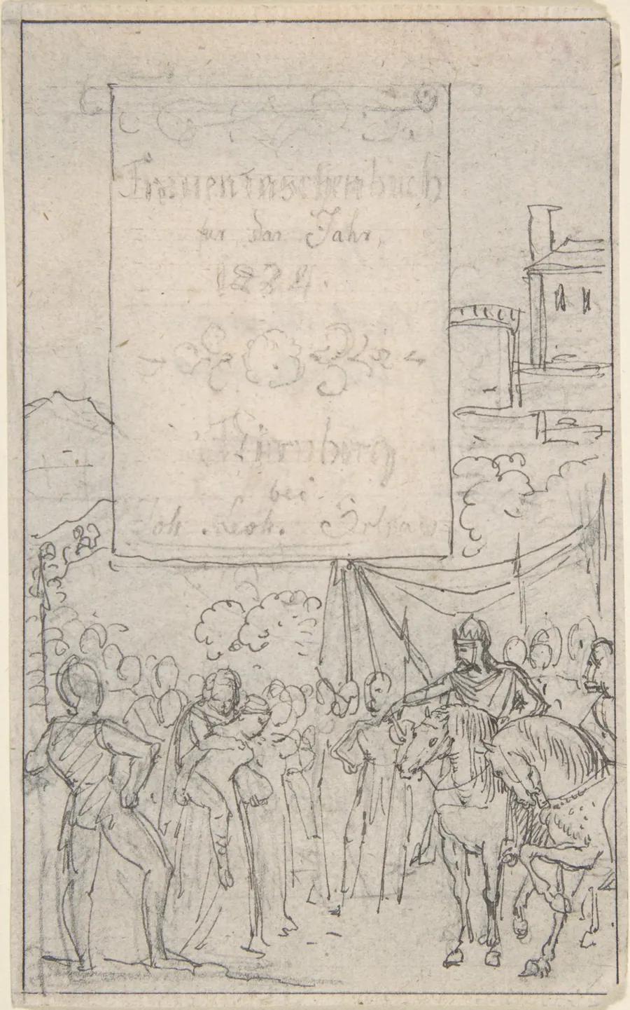 Study for a Title Page by Carl Alexander von Heideloff