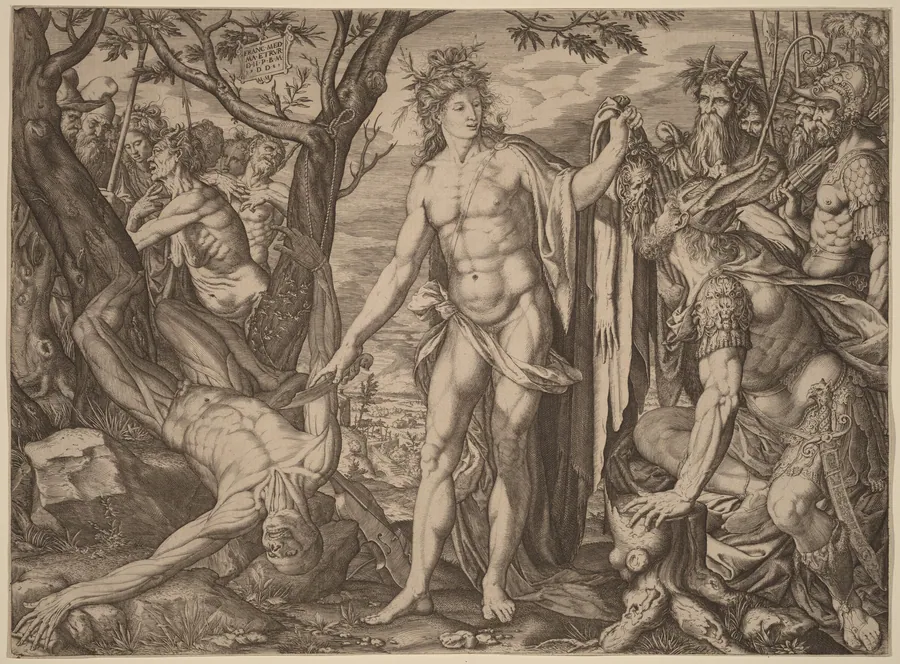 Apollo and Marsyas by Melchior Meier