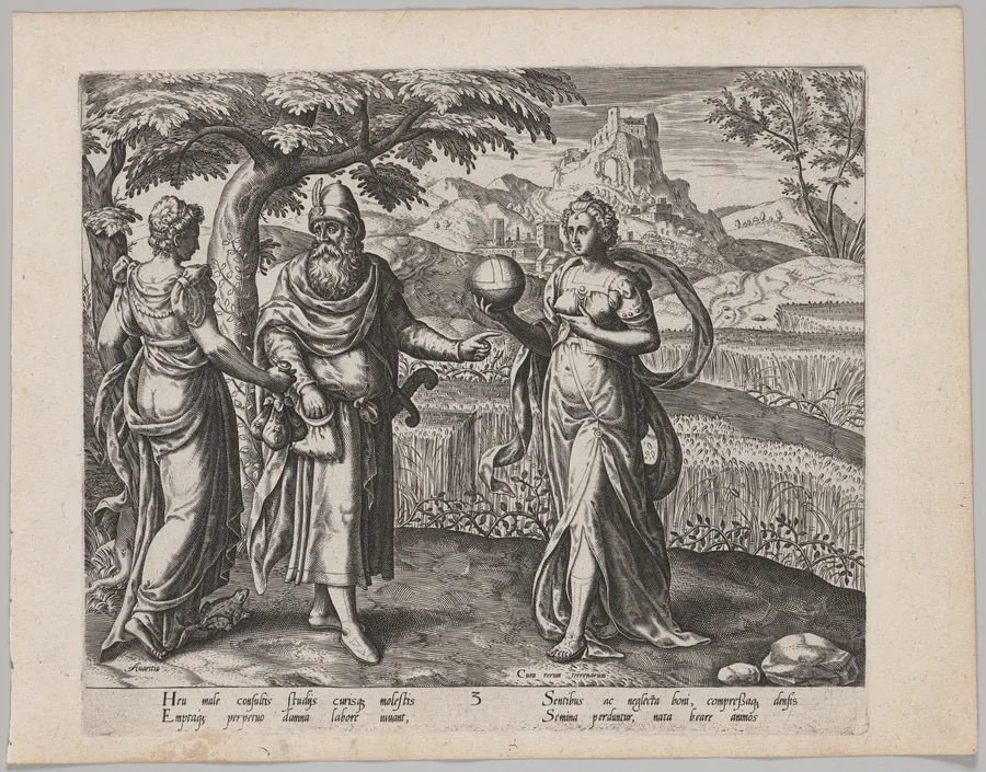 The Seed Received among the Thorns by Philip Galle