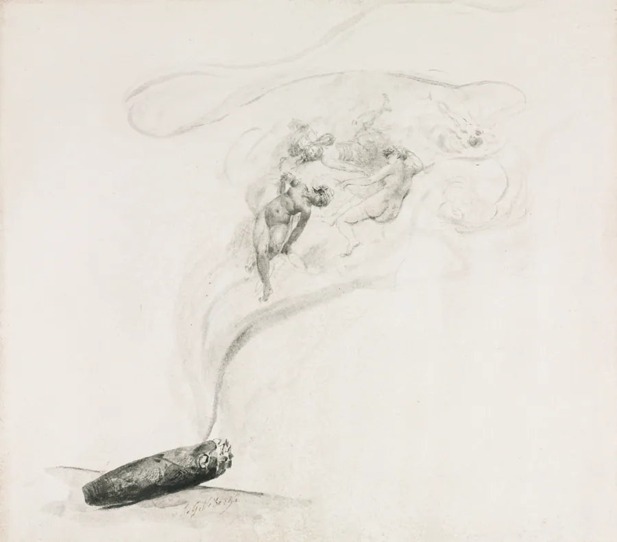 Dans la Fumé by Jehan-Georges Vibert