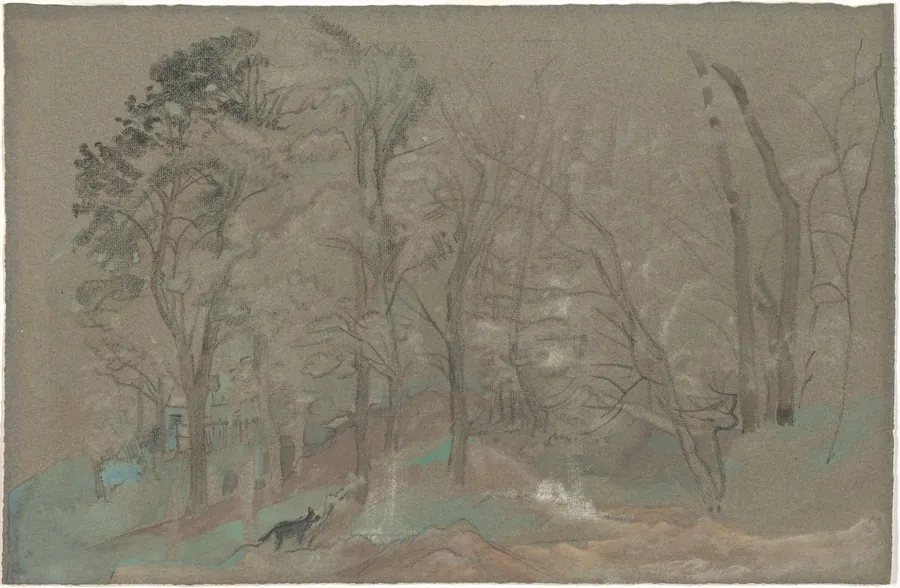 The First Snowfall by Arthur B. Davies