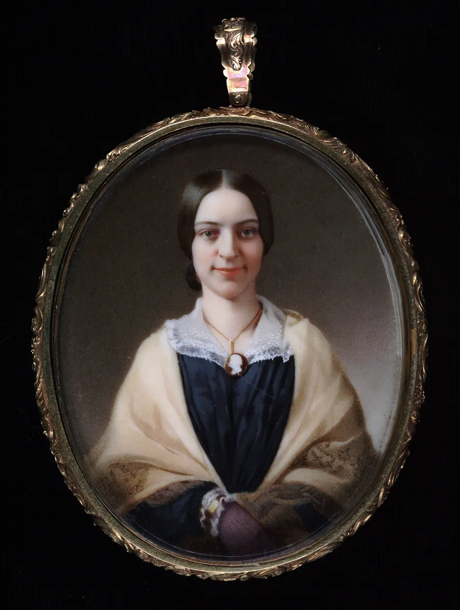 Mrs. John Willis Ellis (Mary White) by John Henry Brown, born Lancaster, PA 1818-died Philadelphia, PA 1891