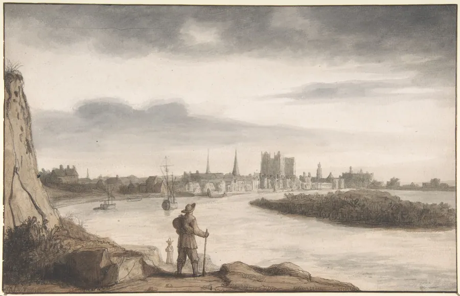 View of Nantes by Lambert Doomer