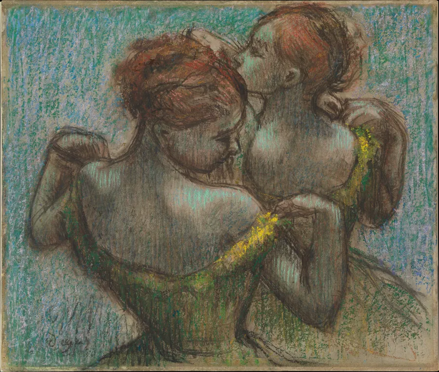Two Dancers, Half-length by Edgar Degas