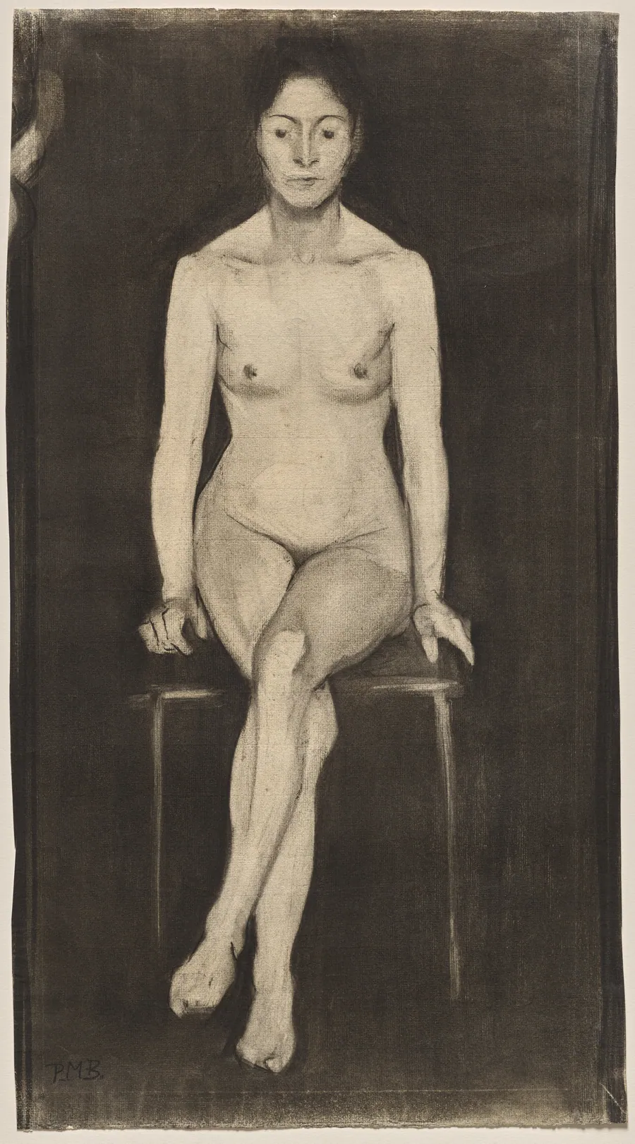 Seated Female Nude (Self-Portrait?) by Paula Modersohn-Becker