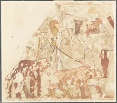 Syrians Bringing an Elephant and a Bear, Tomb of Rekhmire