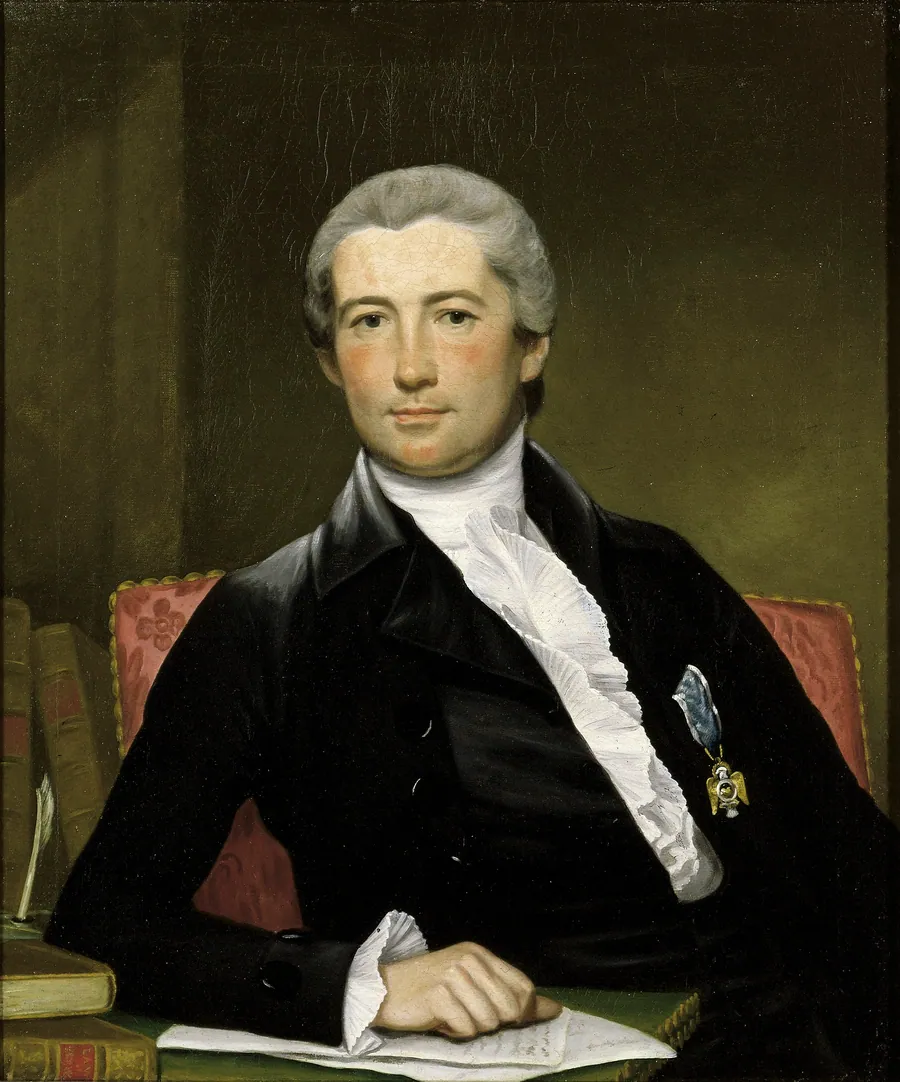 Portrait of General Giles by Joseph Wright, born Bordentown, NJ 1756-died Philadelphia, PA 1793